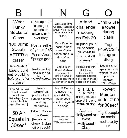 Craig's C25 BINGO Weeks 3&4 Bingo Card