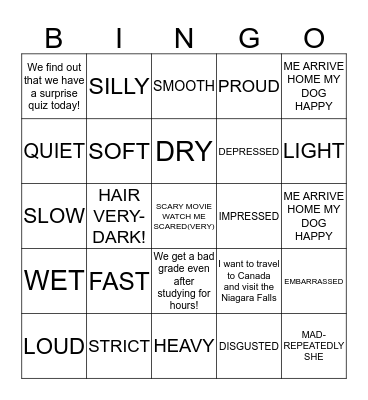 ASL 3 Bingo Card