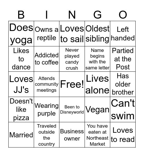Welcome to EBRP Bingo Card