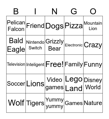 Best Bingo Card