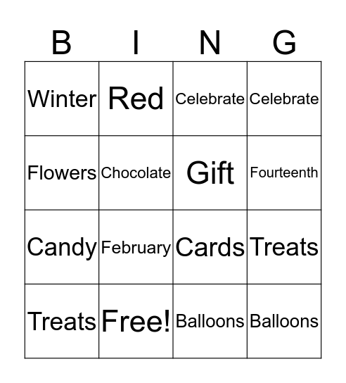 U Bingo Card