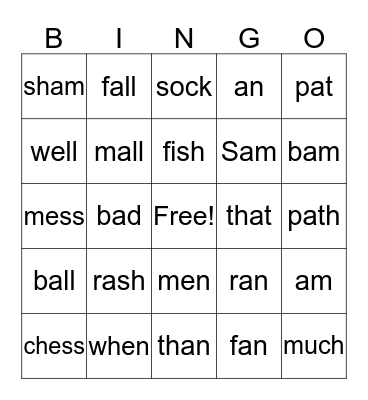 Wilson 1.5 Bingo Card