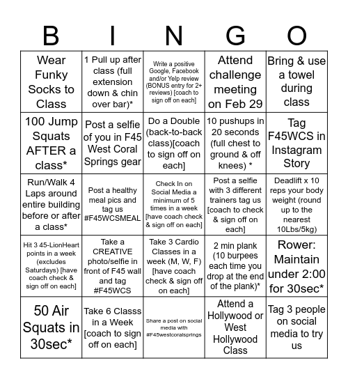 Craig's C25 BINGO Weeks 3&4 Bingo Card