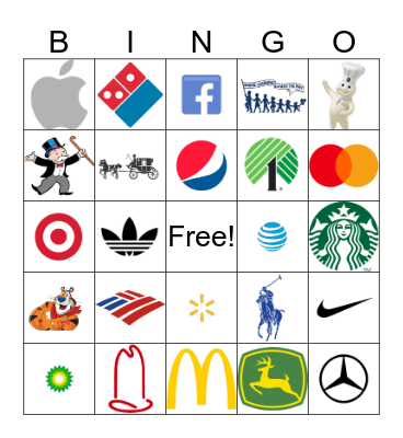 Name that Logo Bingo Card