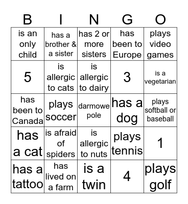 ROOM 56 BINGO Card