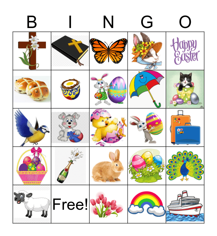 Easter Bingo Card