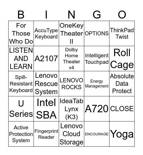 People BINGO Card