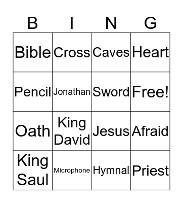 Family Worship Bingo Card