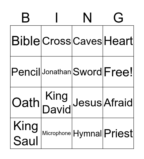 Family Worship Bingo Card