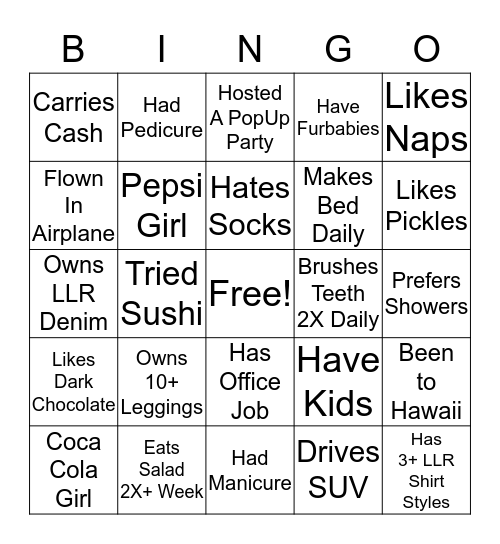 HoosierLuLaSquad Bingo Card