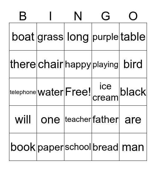 BINGO #3 Bingo Card