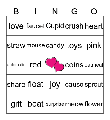 Valentine's Day Bingo Card