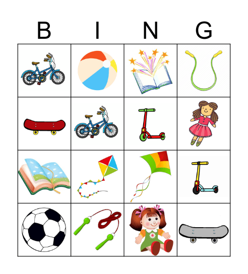 TOYS Bingo Card