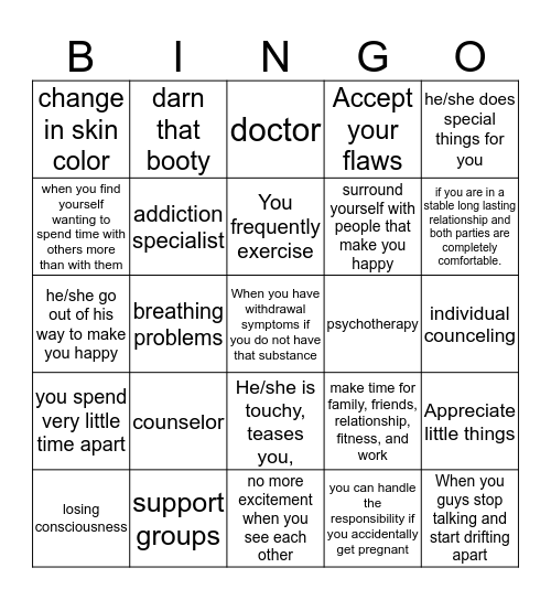 You Know You're Ready When Bingo Card