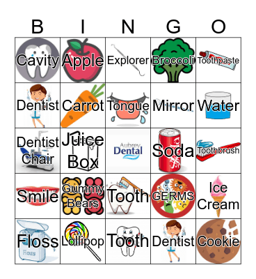 Aubrey Dental Bingo Card