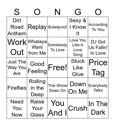 NOW Round Three Bingo Card