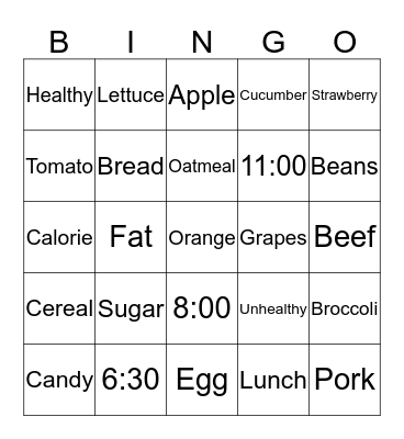 February 13, 2020 Bingo Card