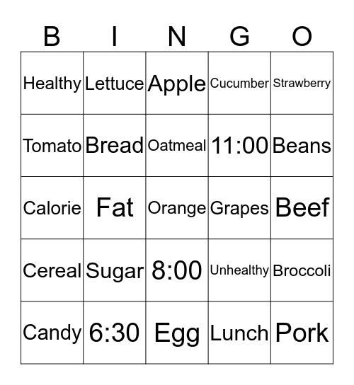 February 13, 2020 Bingo Card