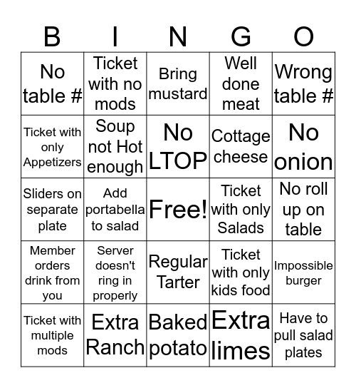 Expo Bingo Card