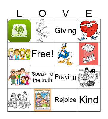 The Love of God Bingo Card