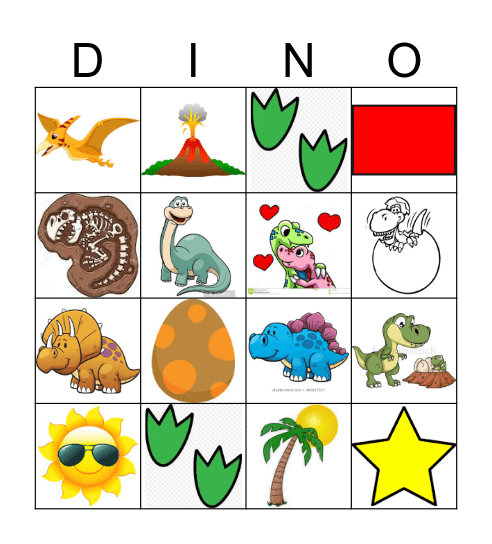 DINO Bingo Card