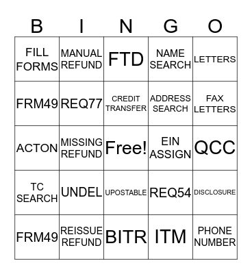 INTEGRATED AUTOMATION TECHNOLOGIES Bingo Card