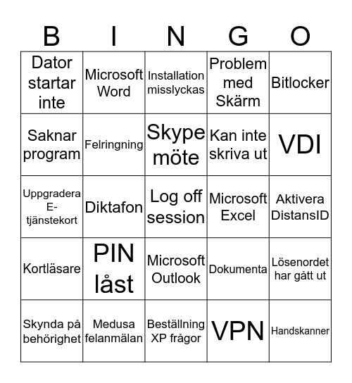 CVU-Direkt Bingo Card