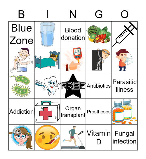 Healthy Habits Bingo! Bingo Card