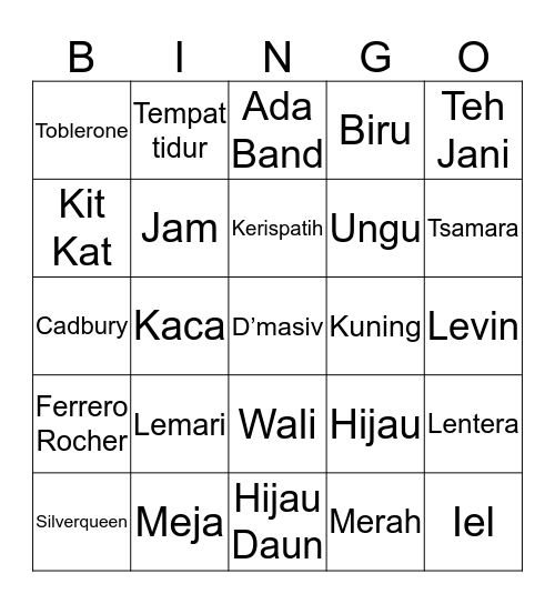 SORAYA Bingo Card