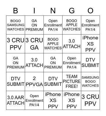 VALENTINES DAY CHALLENGE  Bingo Card