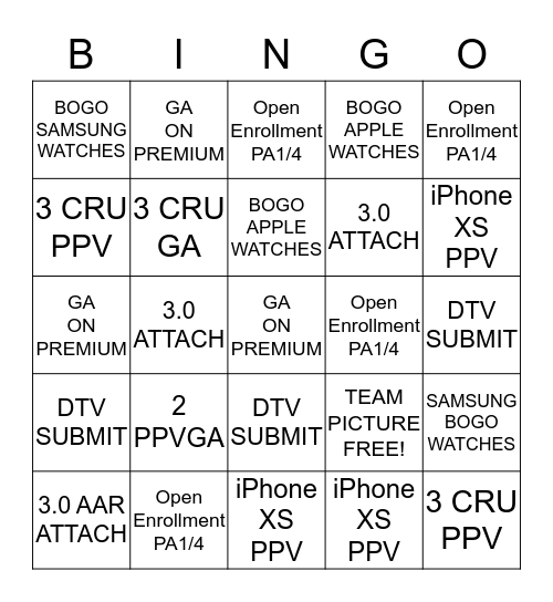 VALENTINES DAY CHALLENGE  Bingo Card