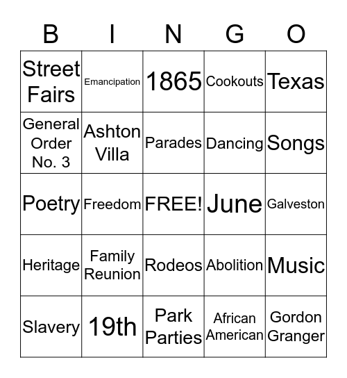 Bingo Card