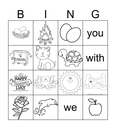 Happy Valentine's Day! Bingo Card