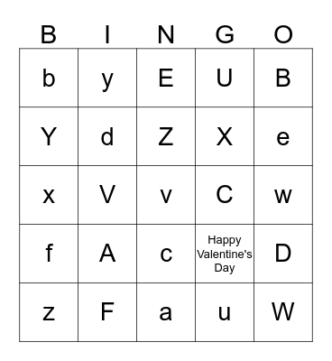 Allele Bingo Card