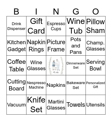 Melissa´s Bridal Shower Bingo Card