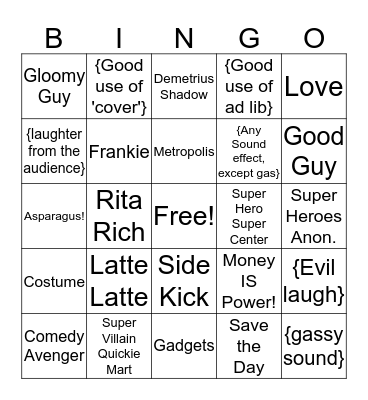 Super Bingo Card
