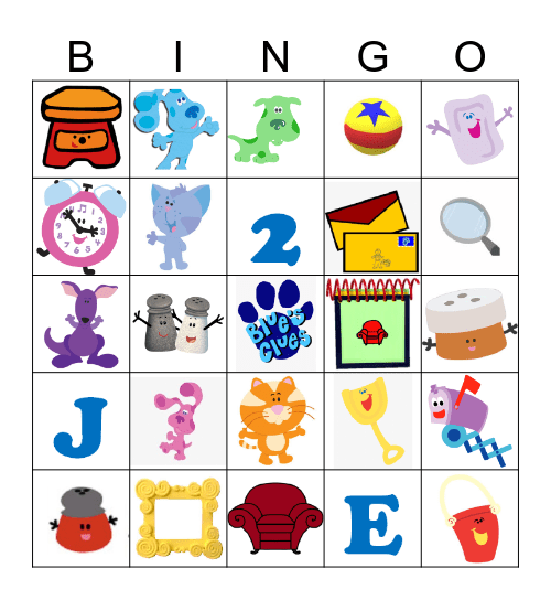 Blue's Bingo Card