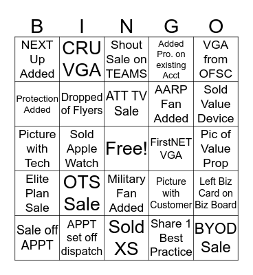 Fetschinators Bingo Card