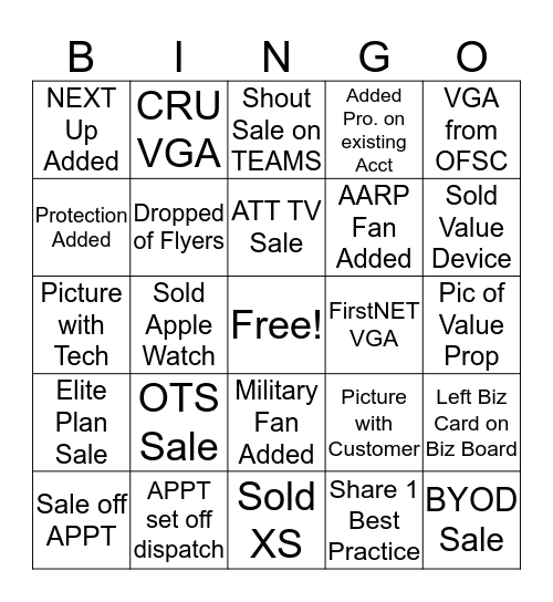 Fetschinators Bingo Card