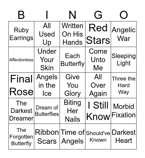 Titles 2 Bingo Card