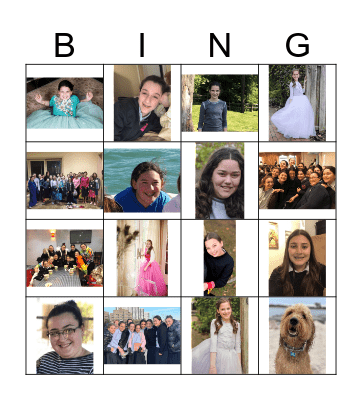 BINGO GAME! Bingo Card
