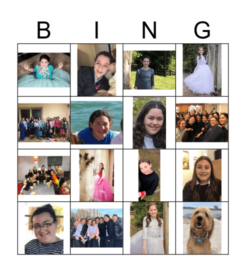 BINGO GAME! Bingo Card