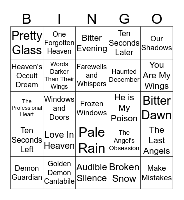Titles 3 Bingo Card