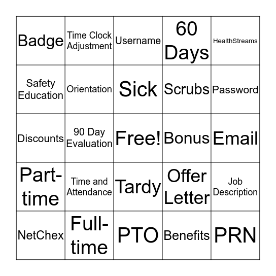 Bingo Card