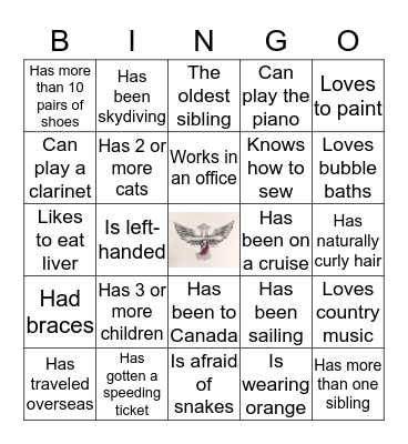 Bingo Icebreaker Bingo Card