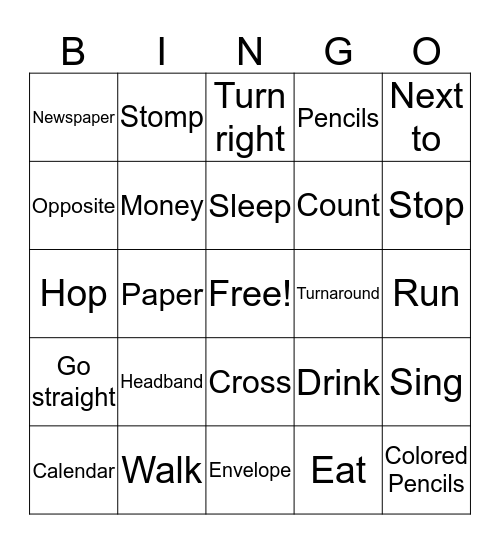 Review Bingo Card