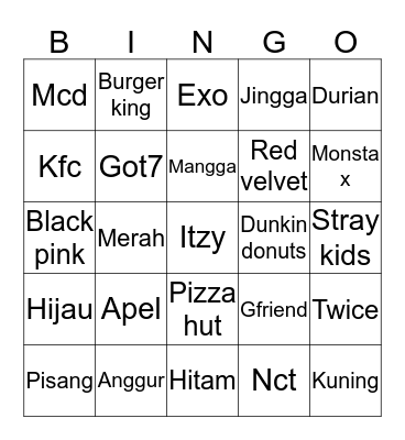 Bingo Card