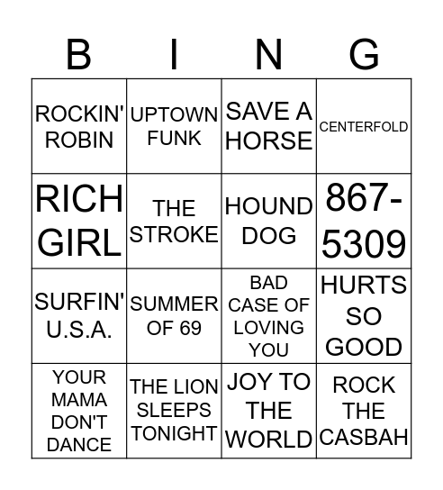 WINNER TAKE COVER-ALL Bingo Card