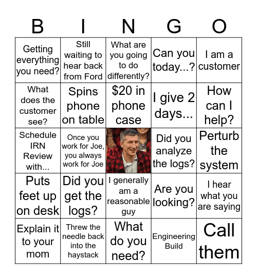 Fedullo Bingo Card