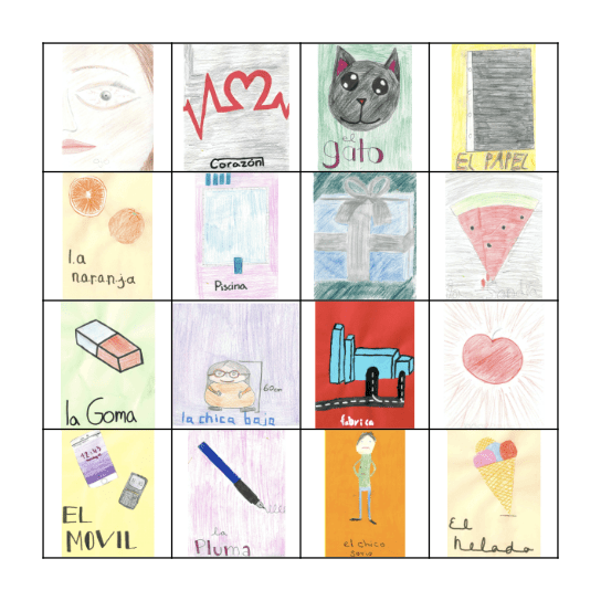Loteria - Español 7  Bingo Card